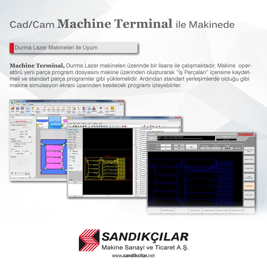 Durma Lazer Machine Terminal